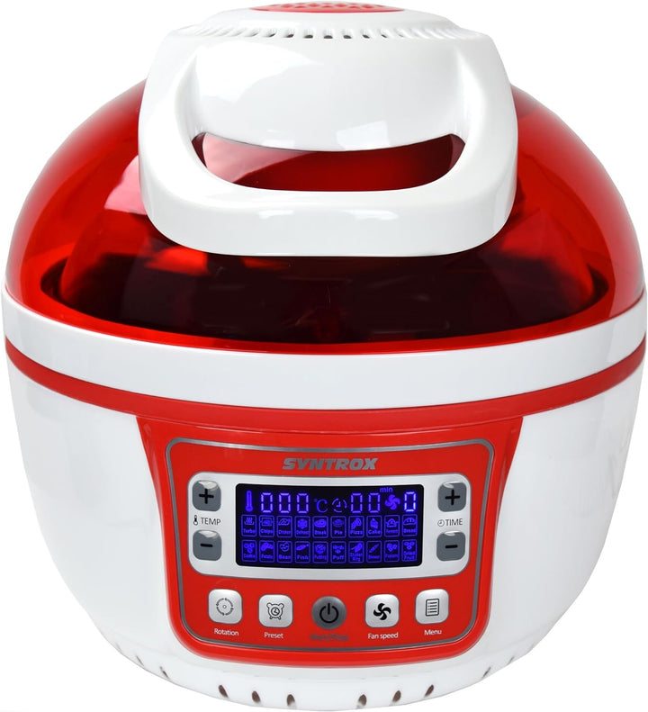 Syntrox Germany Turbo-Heissluftfritteuse Heissluftgarer Fritteuse Air-fryer mit LED-Display, 10 Lite