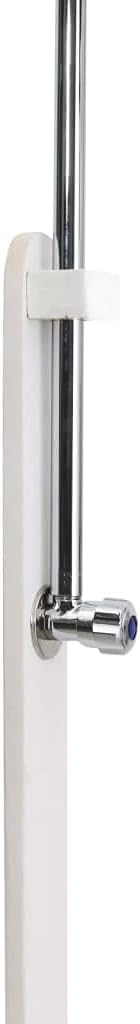 vidaXL Holz Gartendusche mit Bodenelement Drehbare Duschkopf Aussendusche Pooldusche Campingdusche D