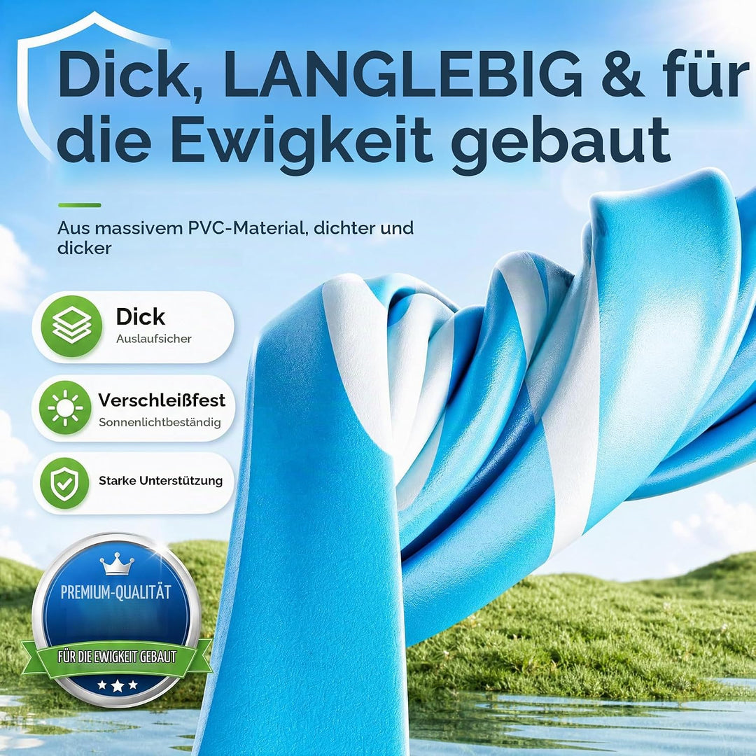 Aufblasbare Poolrutsche, oberirdische aufblasbare PVC-Wasserrutsche, grosses Familien- und Kinderspi