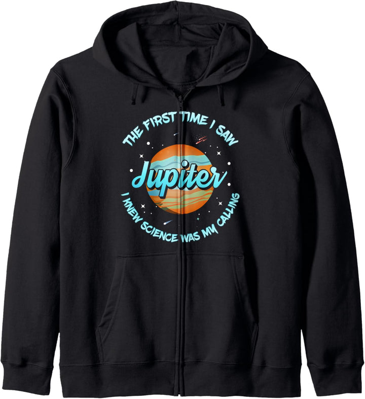Erste Mal, als ich den Jupiter sah Astronomie Kapuzenjacke