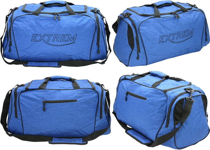 Bag Street - Faltbare Reisetasche - grosse &amp; leichte Sporttasche - 65 Liter - Travel Duffel Bag Blau