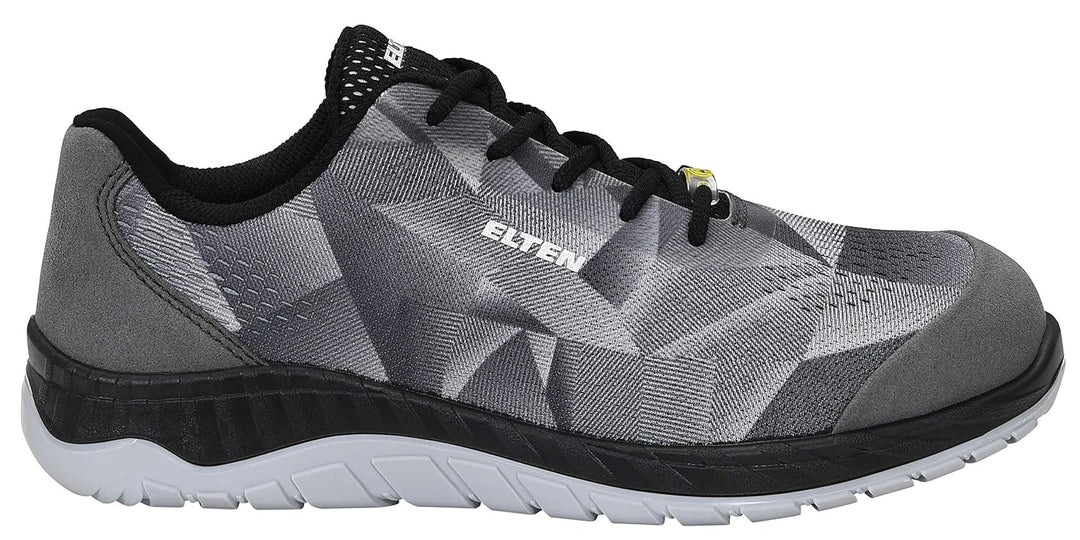 ELTEN Sicherheitsschuhe LANDON grey Low ESD S1, Damen und Herren, Textil, Stahlkappe, leicht, sportl