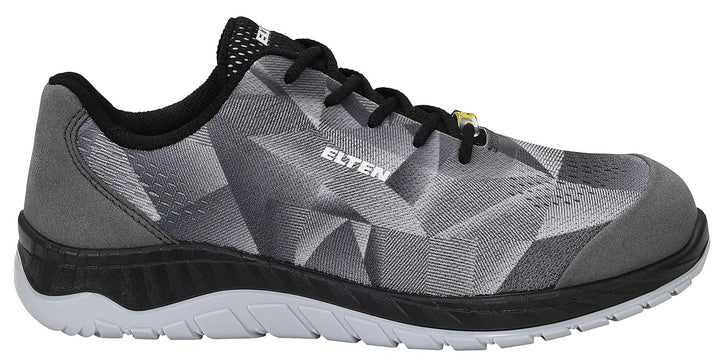 ELTEN Sicherheitsschuhe LANDON grey Low ESD S1, Damen und Herren, Textil, Stahlkappe, leicht, sportl