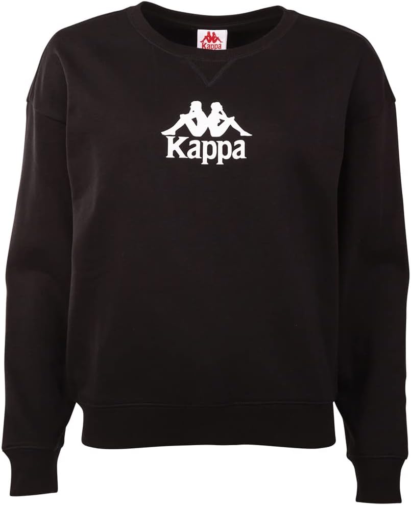 Kappa Damen Lindira Women, Sweatshirt, Regular Fit T-Shirt S Caviar, S Caviar