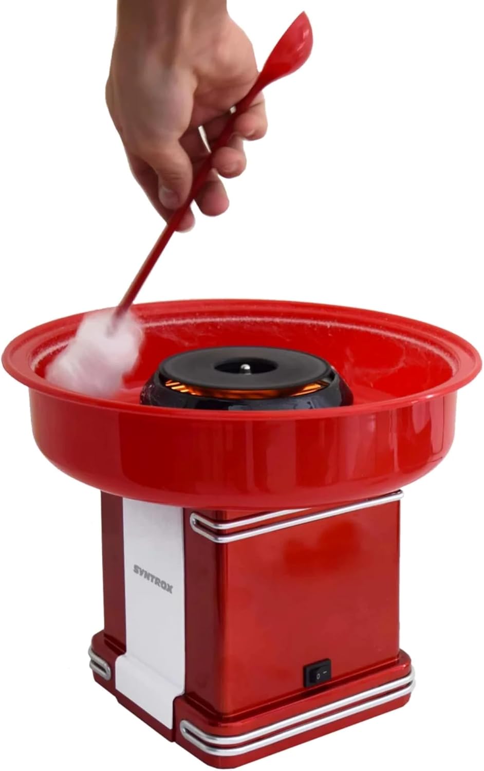 Syntrox Elektrische Zuckerwattemaschine Oregon, Zuckerwattemaker Cotton Candy Maker ZWM-500W Oregon,