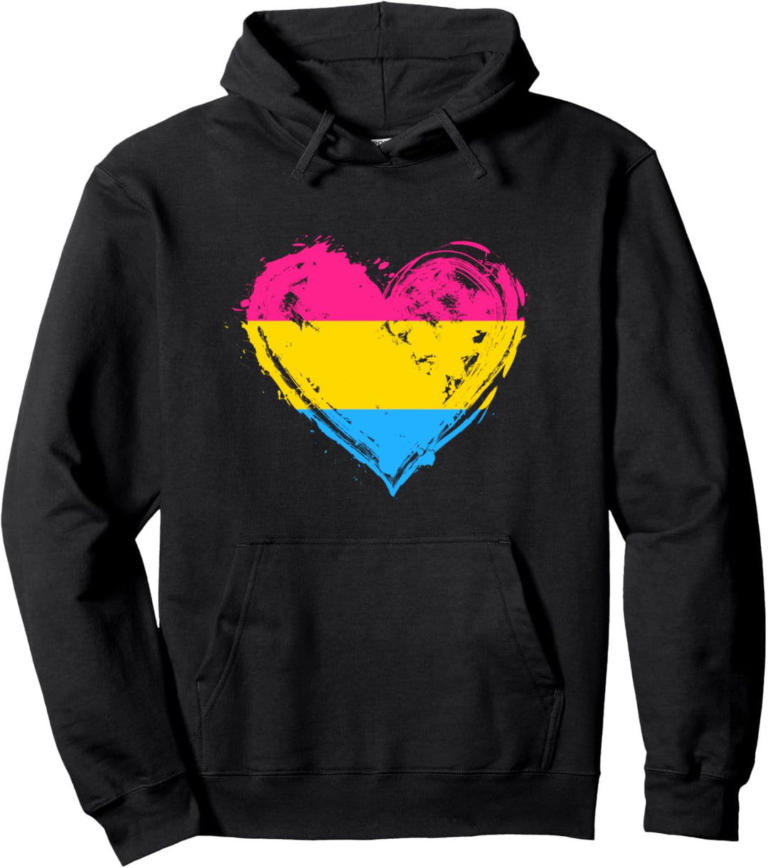 Pansexueller Stolz Herz Flagge Pansexual Pride Pullover Hoodie