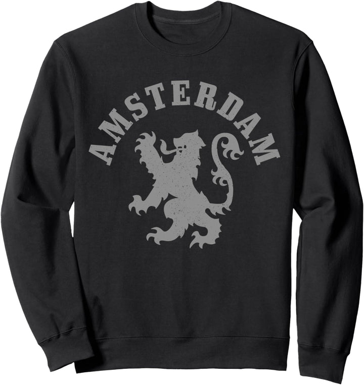 Amsterdam Niederlande Wappen Löwe Holland Vintage Amsterdam Sweatshirt