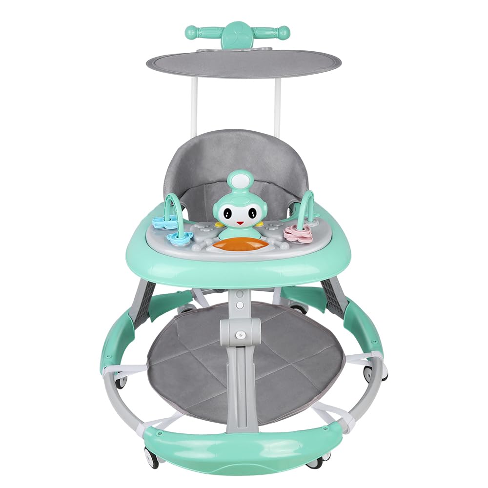 5-in-1 Lauflernhilfe für Babys, mit verstellbaren Höhen, Gehfrei Babywalker ab 6 Monate, bis zu 25 k