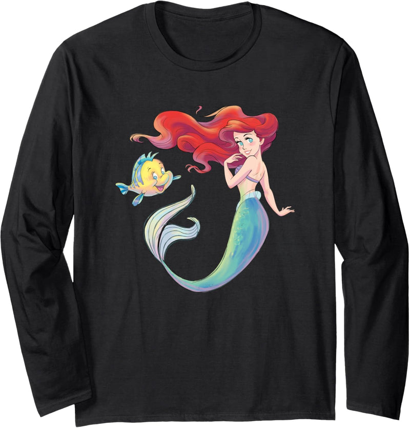 Disney The Little Mermaid Ariel and Flounder Langarmshirt