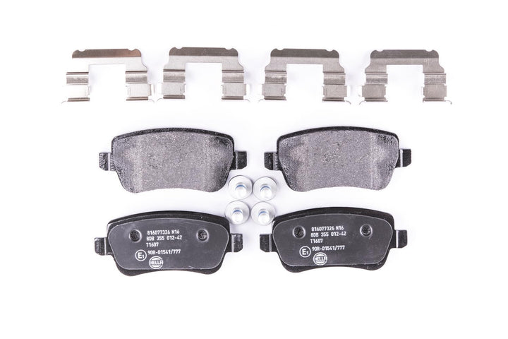 HELLA PAGID 8DB 355 012-421 Bremsbelagsatz - T1607 - Dicke/Stärke: 16.8mm - Bremssystem: Lucas - nic