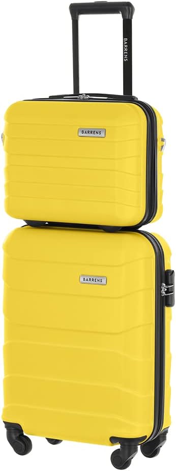 BARRENS Kabinenkoffer + Reisekosmetikkoffer Set | Handgepäck | Kabinenkoffer 55x40x20cm 34l | Kosmet