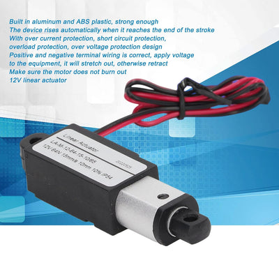 Elektrischer Mikro-Linearantrieb, Aluminium-ABS, Miniatur-DC-Versorgung, Mini-Bewegungsantrieb für L