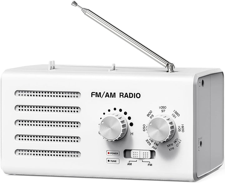 Tragbares Radio Batteriebetrieben FM/AM/UKW, Transistorradio unterstützt USB-Stromversorgung/Batteri