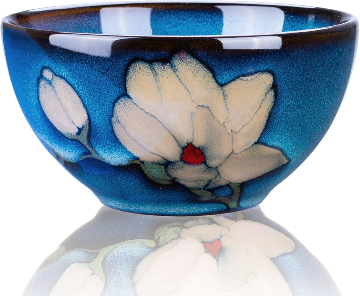 Goodwei Japanisches Matcha Komplett-Set mit hochwertiger Teeschale (Magnolia, 80) Magnolia 80, Magno