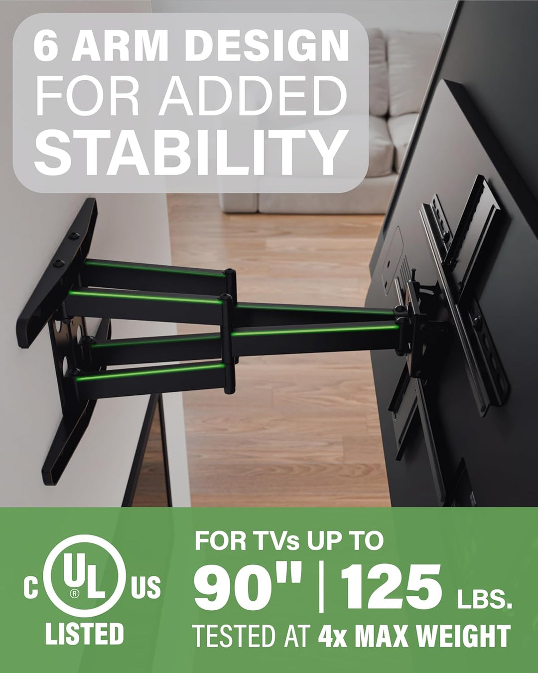 SANUS OLF22 TV-Halterung für Fernseher mit einer Bildschirmdiagonale von 106.7 - 228.6 cm (42 - 90 Z