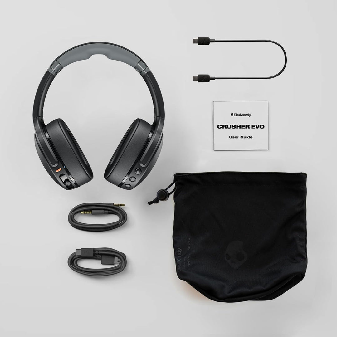 Skullcandy Crusher Evo Over-Ear Wireless-Kopfhörer mit Sensory Bass, 40 Std. Akkulaufzeit, Mikro, ko