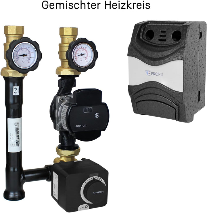 ENVIRON- 2er Modulverteilergruppe 2 Pumpengruppen auf Verteilerbalken [gemischt/ungemischt wählbar]