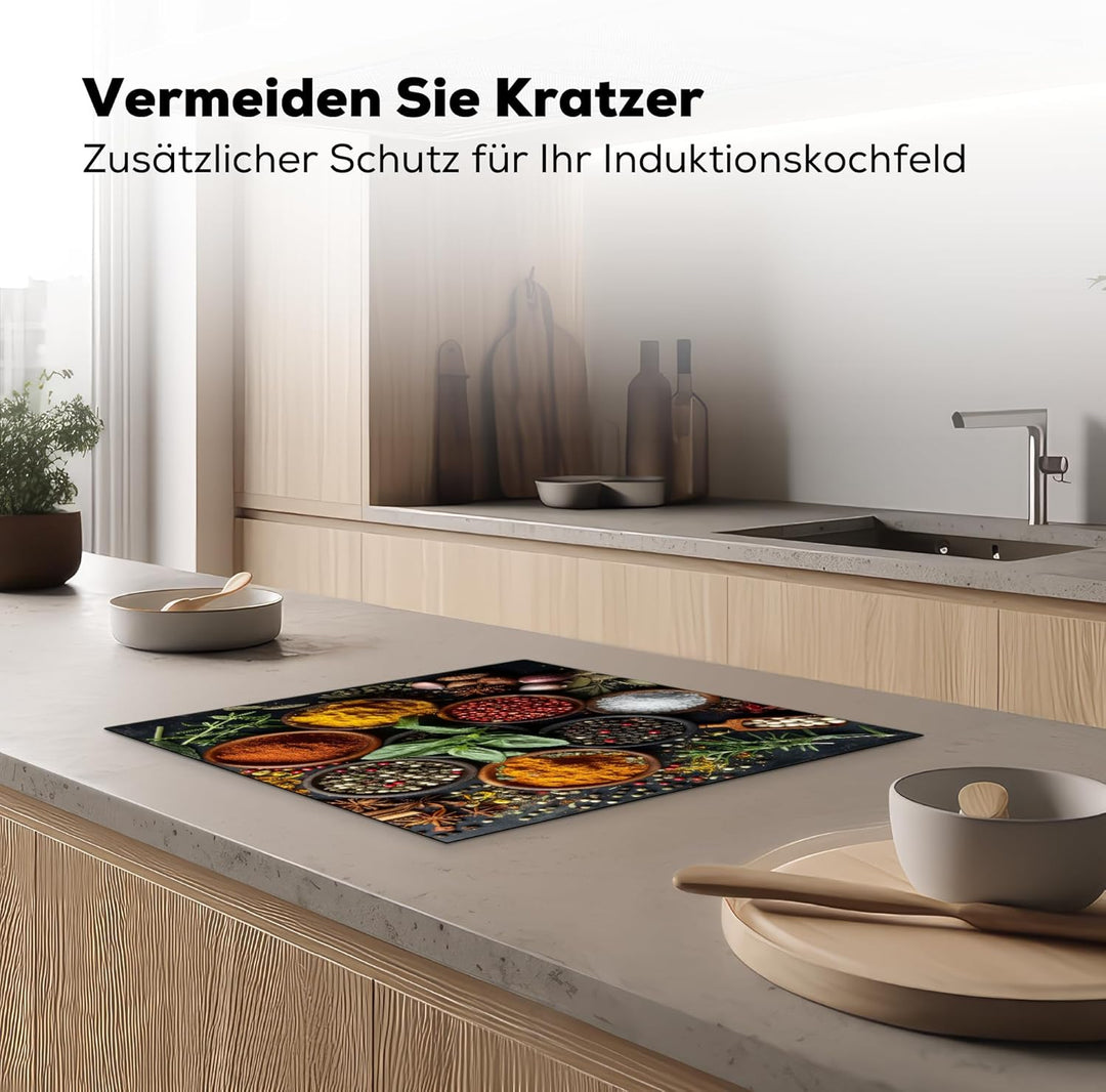 Herdabdeckplatte Einteilig Induktionsmatte Küche Abdeckung Ceranfeld Herd Abdeckplatte Deko Vinyl Ma