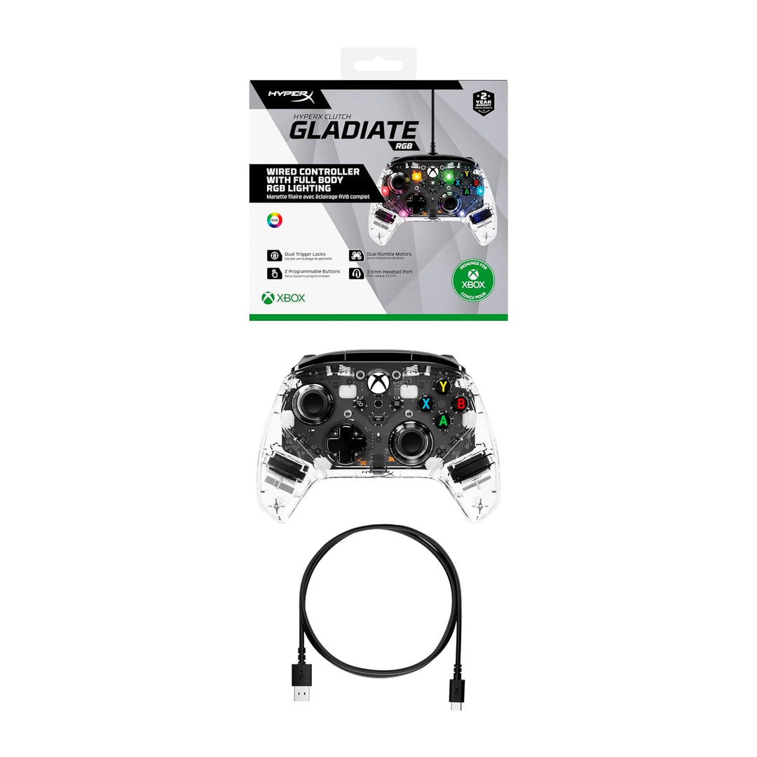 HyperX Clutch Gladiate RGB Gaming Controller für Xbox Series X|S Lizenziert von Xbox Full RGB Wired