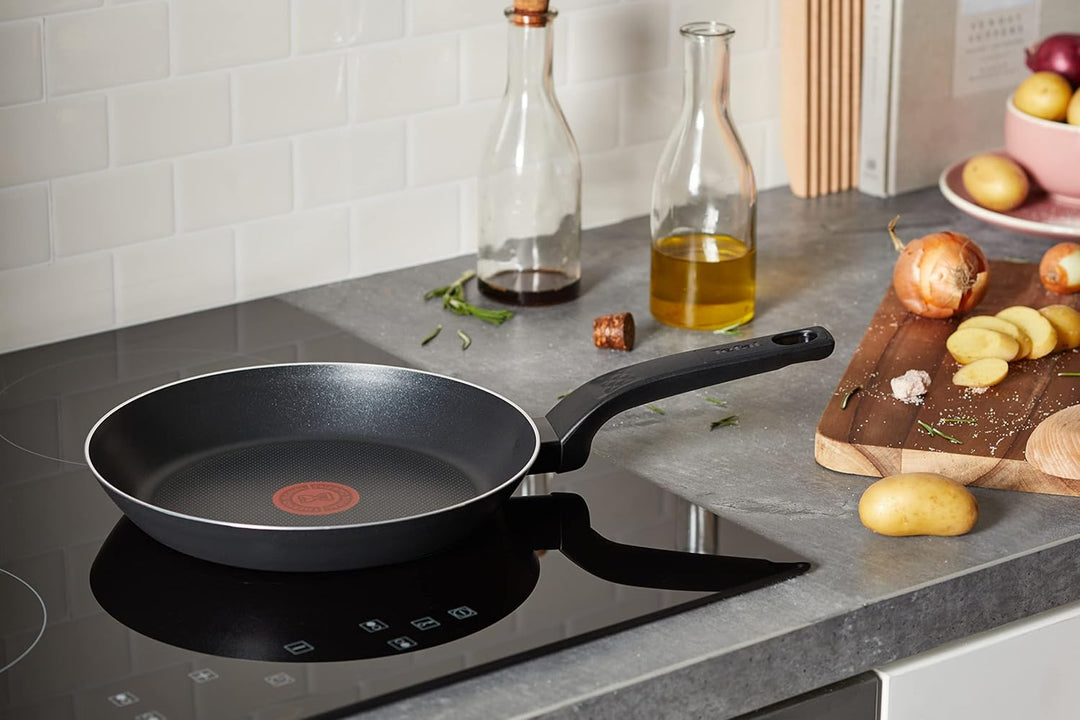 Tefal Easy Cook & Clean Bratpfanne 24 cm, Antihaftbeschichtung, Thermo-Signal Temperaturindikator, S