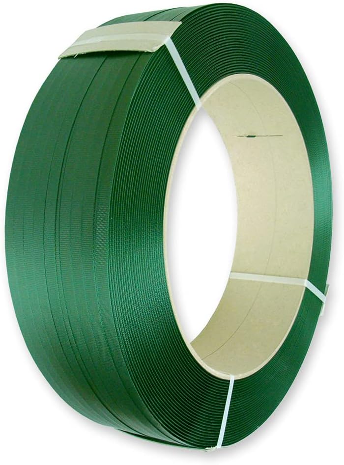 PET-Umreifungsband 15,5 x 0,6 mm, 2000 m, grün, Kern 406 mm, Reissfestigkeit 390 kg für Umreifungsge