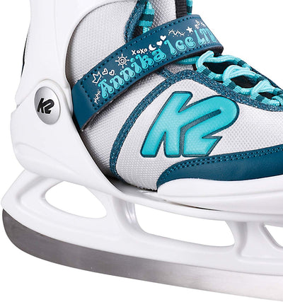 K2 Skates Mädchen Schlittschuhe Annika Ice LTD, White - Blue, 25E0308