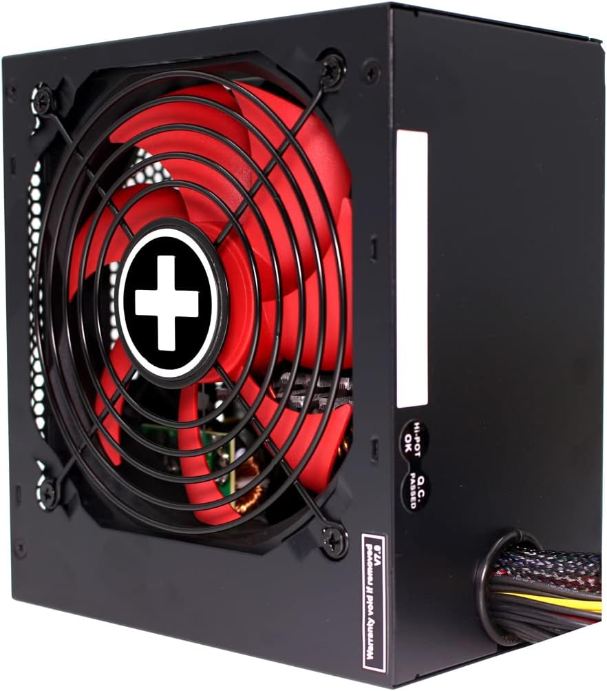 Xilence XP550R10 550W PC Netzteil, 80+ Bronze, Gaming, ATX, rot/schwarz