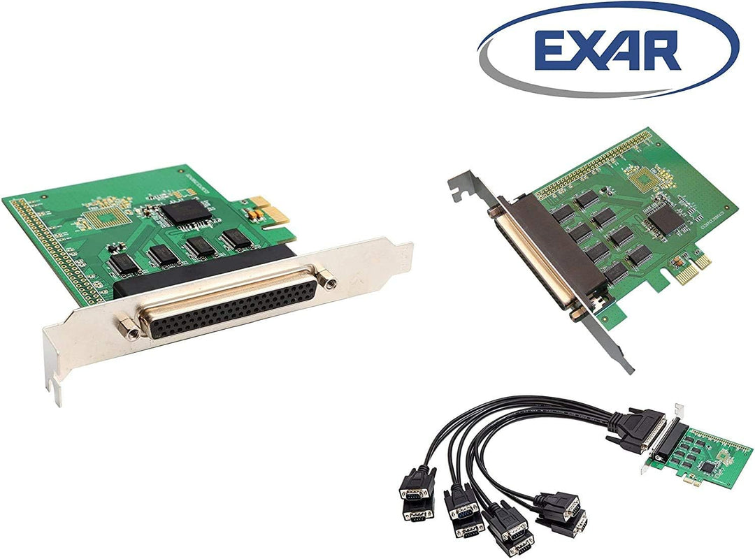 KALEA-INFORMATIQUE PCIe Serielle Controller Karte mit 8 COM Ports RS232 UART mit EXAR Chipsatz XR17V
