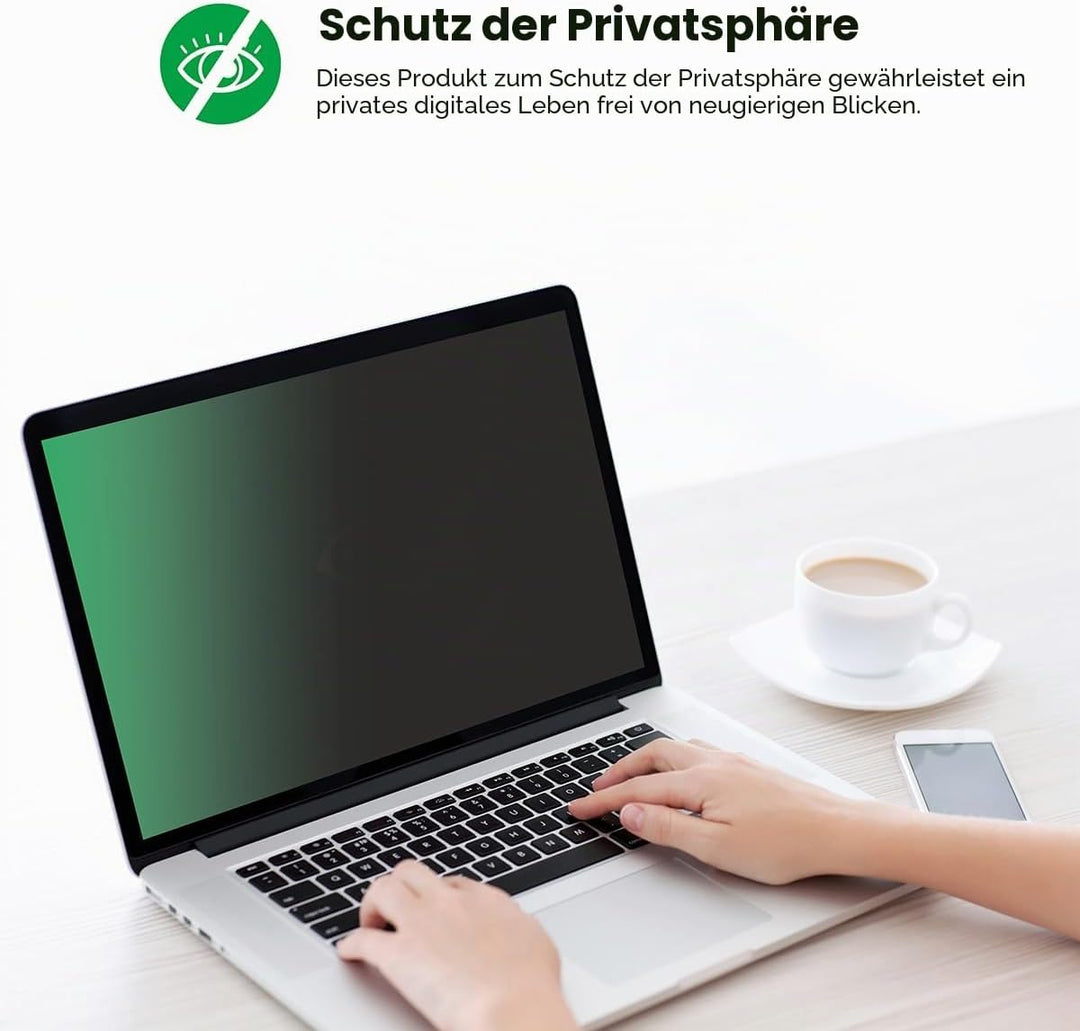 upscreen Anti-Spy Blickschutzfolie für Dell Pro 14 Plus 2-in-1 PB14250 Made in Germany, Privacy Disp