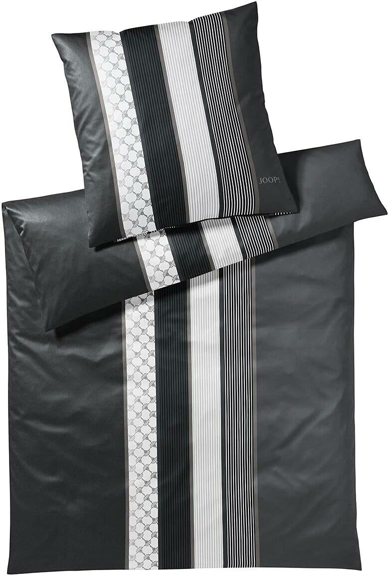 Joop! Bettwäsche Cornflower Stripes deep stone 1 Bettbezug 140 x 200 cm + 1 Kissenbezug 70 x 90 cm 1