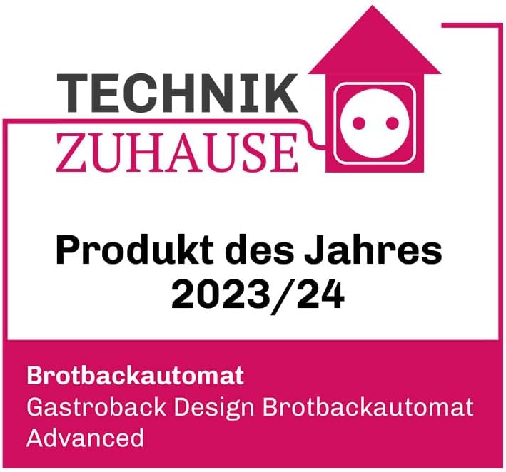 Gastroback 42823 Design Brotbackautomat Advanced, Edelstahl Brotbackmaschine 18 Programme, automatis