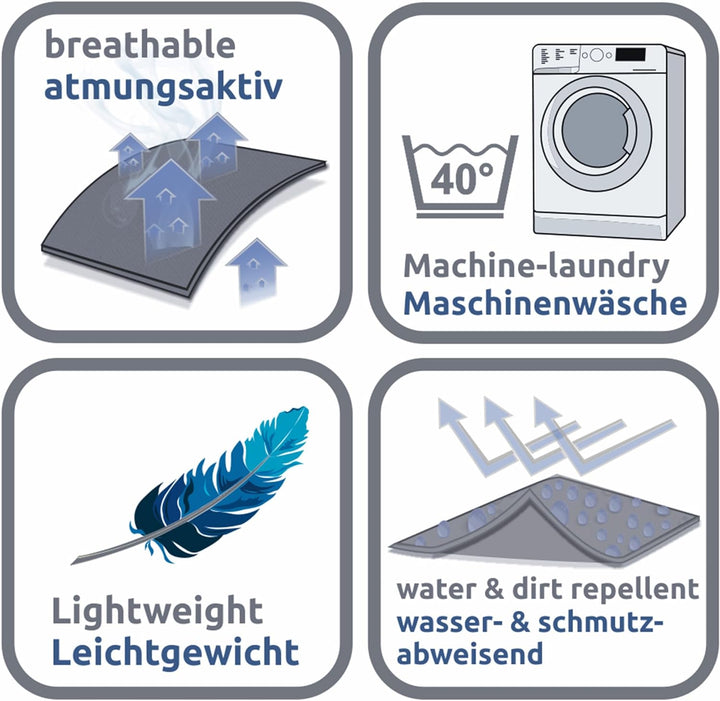 your GEAR Lodi - 3-in-1 Hundeschlafsack Hundedecke Hundehandtuch 100x60 / 120x100 cm weich warm wasc