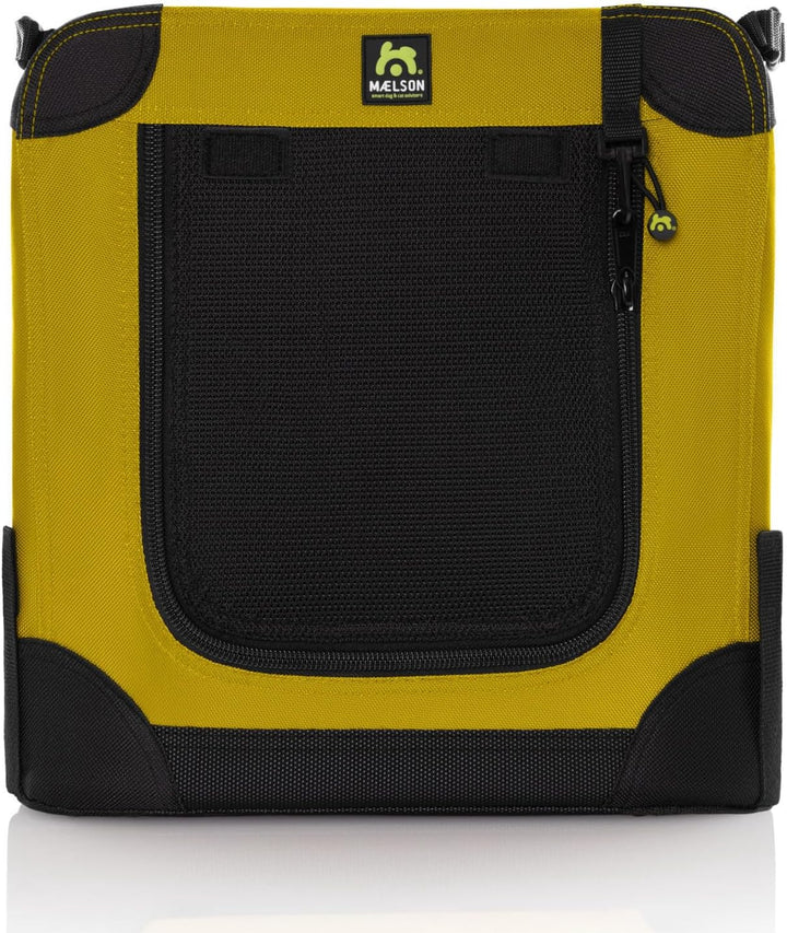 Maelson Soft Kennel Safran Gelb, 62 cm - Faltbare Hunde-Transportbox L 62 x B 41 x H 41 cm Safran Ge