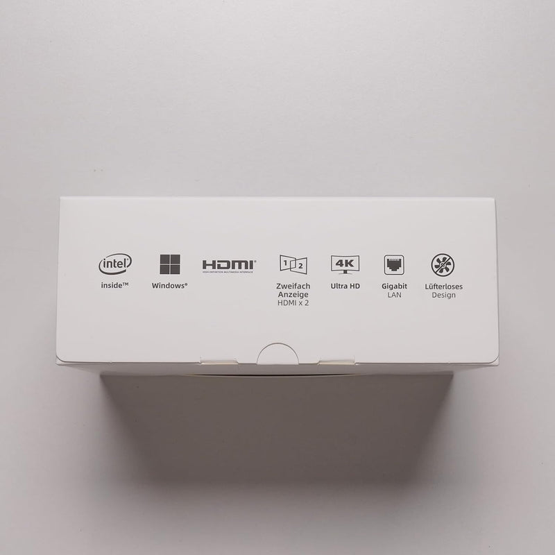 MeLE Mini PC, Quieter3Q Celeron N5105 8GB 128GB Windows 11 Pro Micro Computer Lüfterlose Kleine Desk