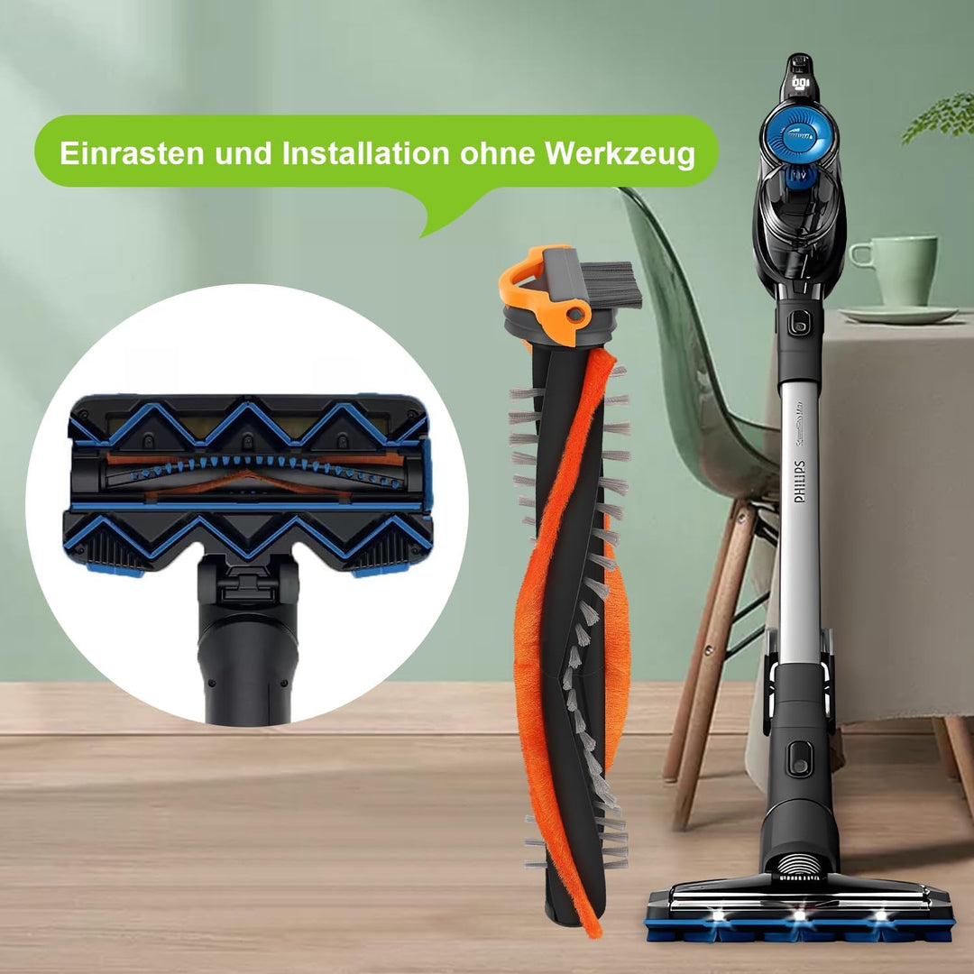 2pcs Ersatzbürste für Philips SpeedPro Max CP0667 Staubsauger, Ersatzteile Walzenbürstenzubehör für