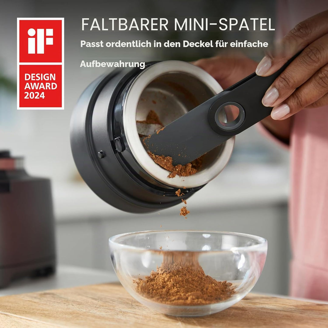 Kenwood Duo Prep 2-in-1 CHP80.000SI Multi-Zerkleinerer & Mahler, Quadblade-Klingen, Hochgeschwindigk
