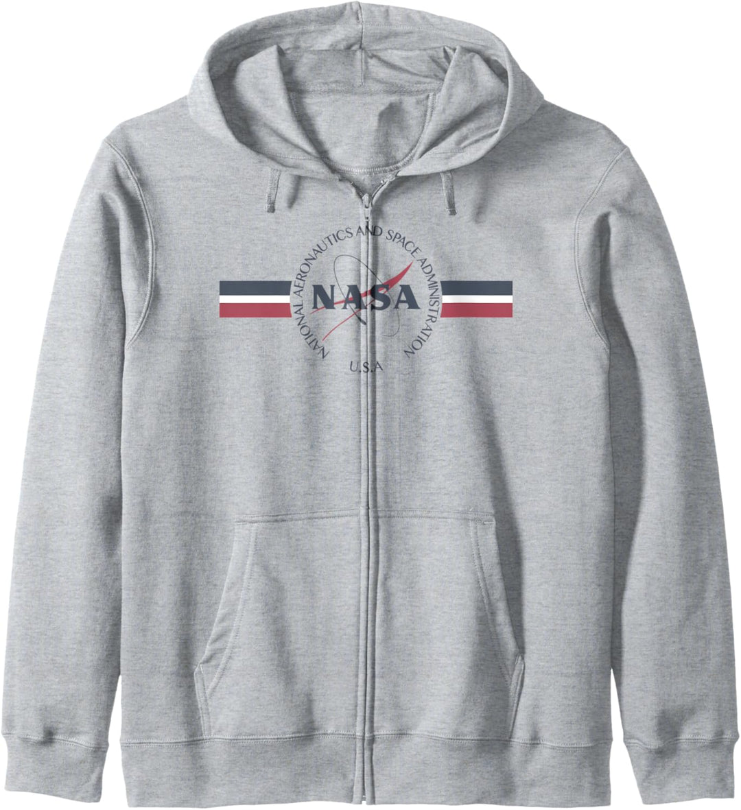 NASA Red White And Blue Banner Logo Kapuzenjacke