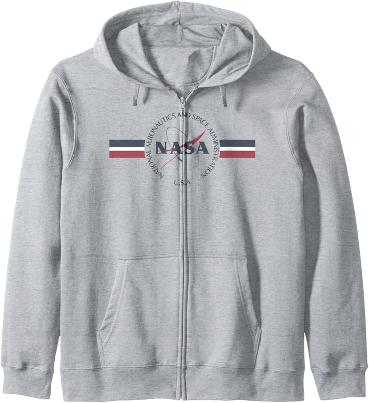 NASA Red White And Blue Banner Logo Kapuzenjacke