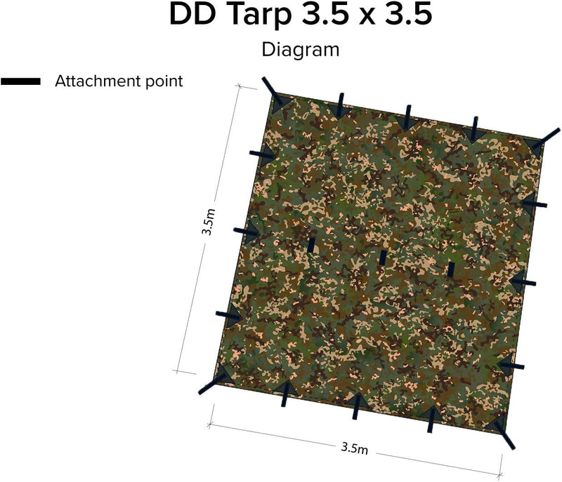 DD Zeltplane 3,5 m x 3,5 m – MC