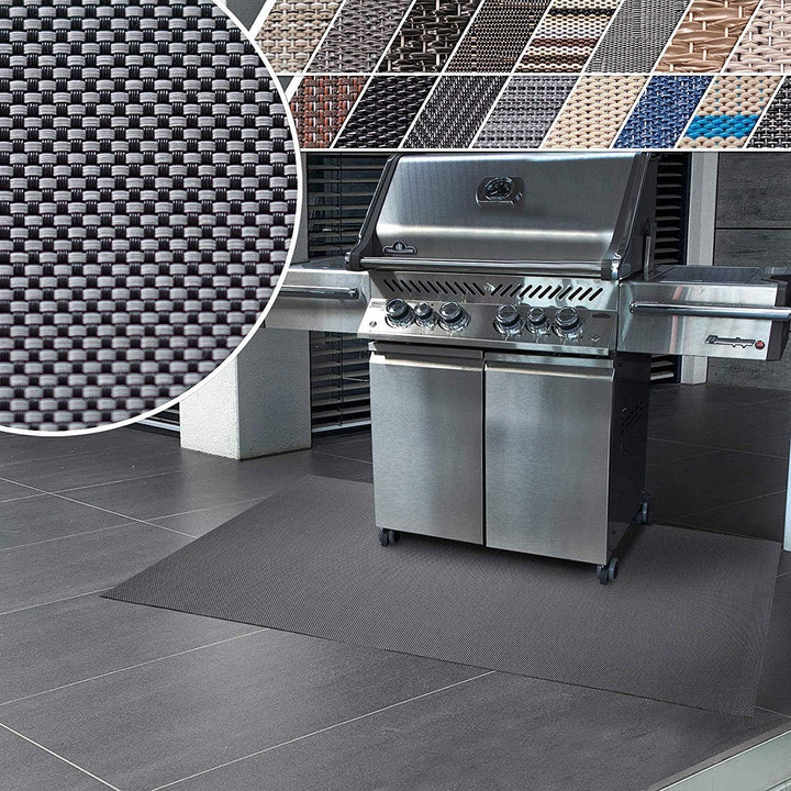 Floordirekt Grillschutzmatte | Schwer entflammbar | 2 Grössen | 5 Designs | Grillmatten zum Grillen