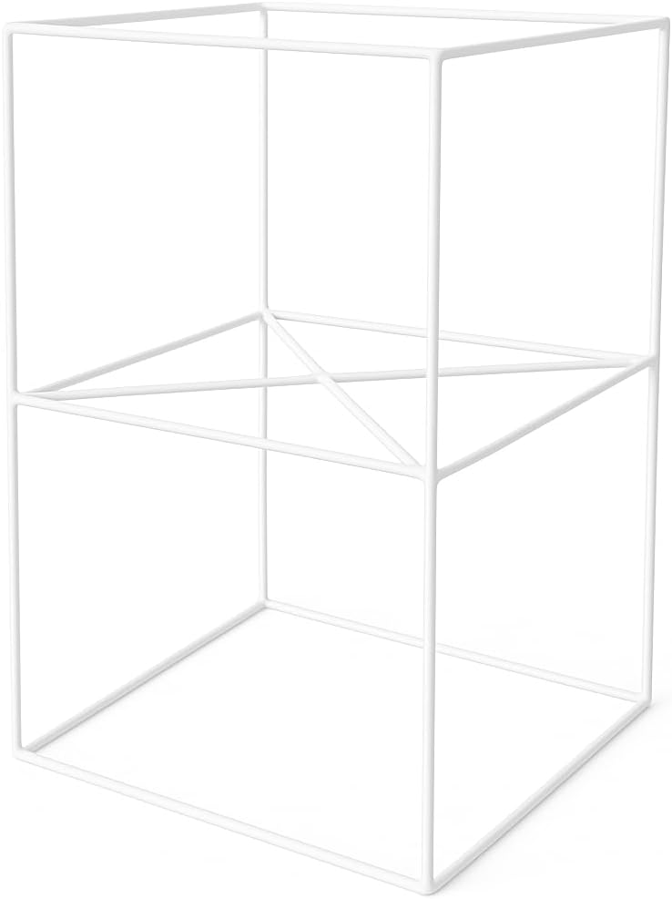 Pflanzenständer Filo - 24x24x40cm - Farbe Weiss - für Zimmerblumen - Metallregal - Dekorativer Tisch