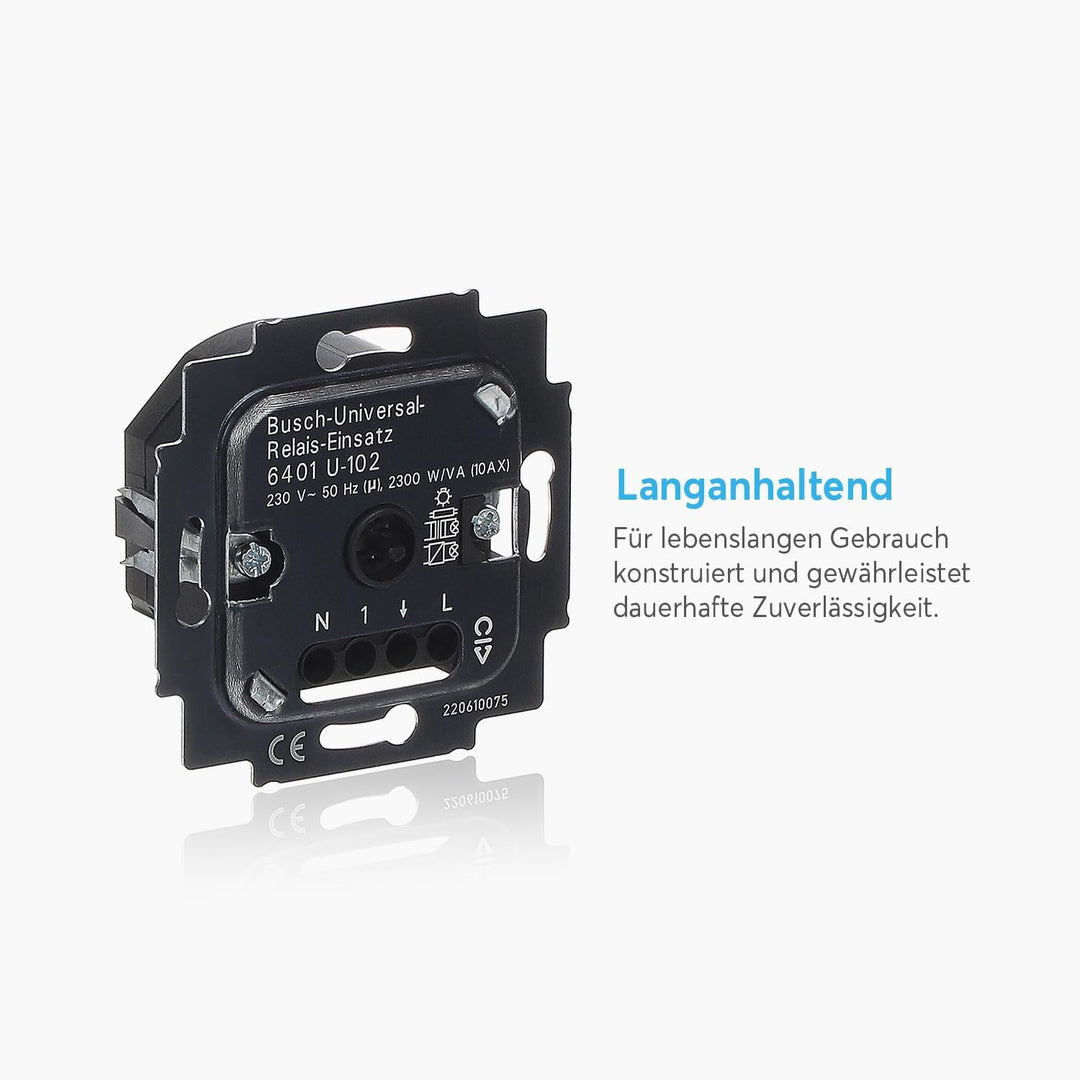 Busch-Jaeger 1307693 6401U-102 Busch-Universal-Relais-Einsatz 6401 U-102 Single, Single