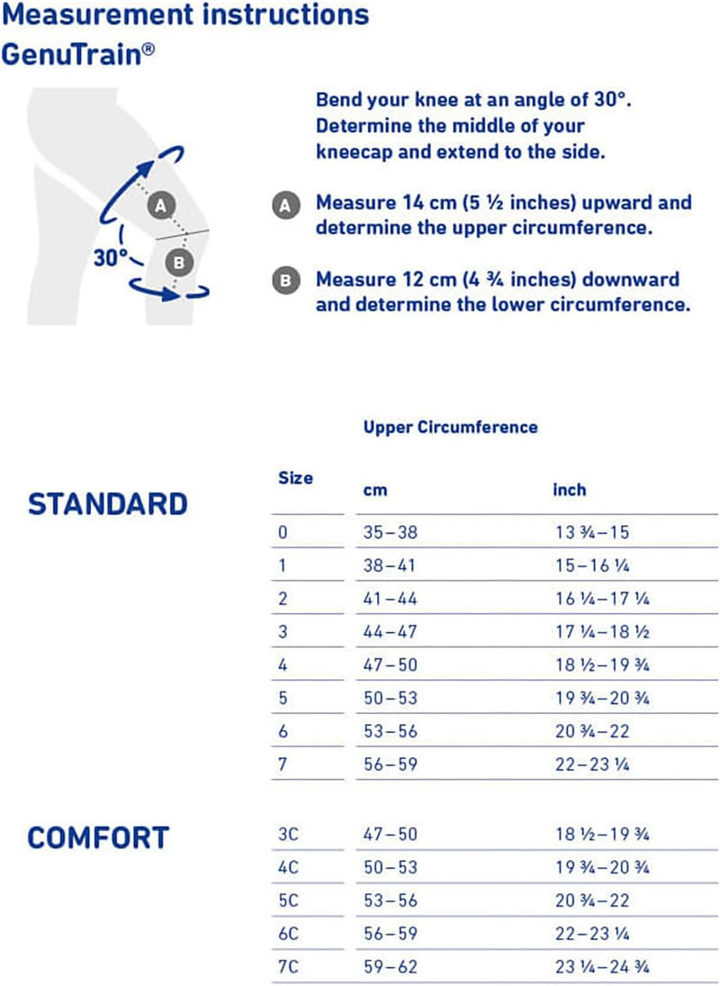 Bauerfeind Kniebandage GenuTrain Comfort Unisex zur Entlastung, Stabilisierung und Aktivierung nach