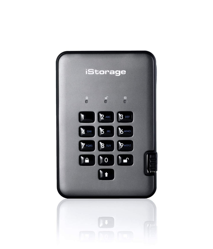 iStorage diskAshur PRO2 16TB 256-bit 1TB USB 3.1 FIPS Level 3 zertifiziert, sichere verschlüsselte F
