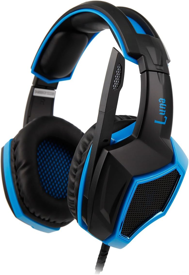 SADES SA-968 7.1 Luna Gaming Virtual Surround Sound Headset, Schwarz/Blau