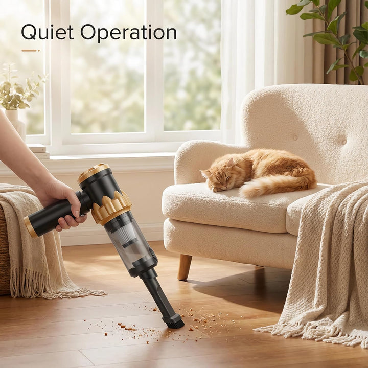 Handstaubsauger, 22000Pa Handstaubsauger Akku, Autostaubsauger mit Bürstenloser Motor, Auto Kabellos