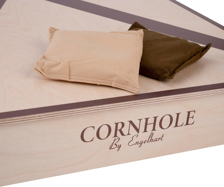 Engelhart Cornhole Einzel Wettkampf 120 × 60 cm Kiefer-/Birkenholz inkl. 2 × 4 Wurfsäckchen
