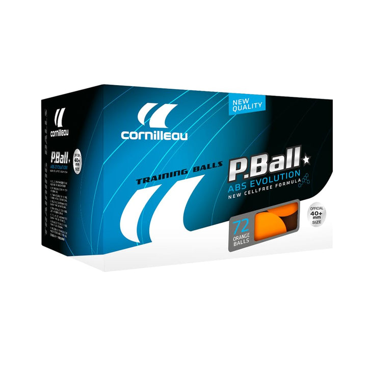 Cornilleau Ittf Plastic Abs Evolution 1 Star Trainingsbälle (72 Stück) Einheitsgrösse Orange, Einhei