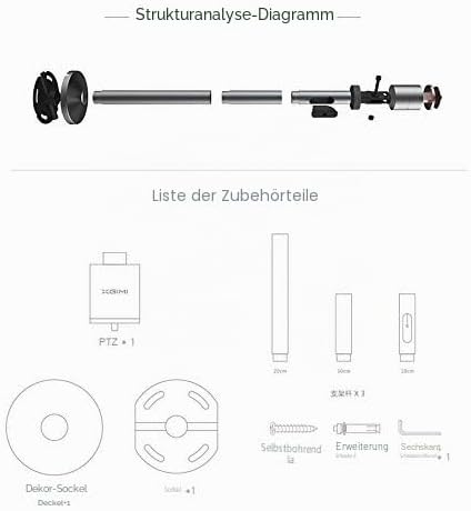 XGIMI Beamer Halterung，Projektor-Deckenhalterung，Universal-Wandhalterung für Beamer und Projektor，Lä
