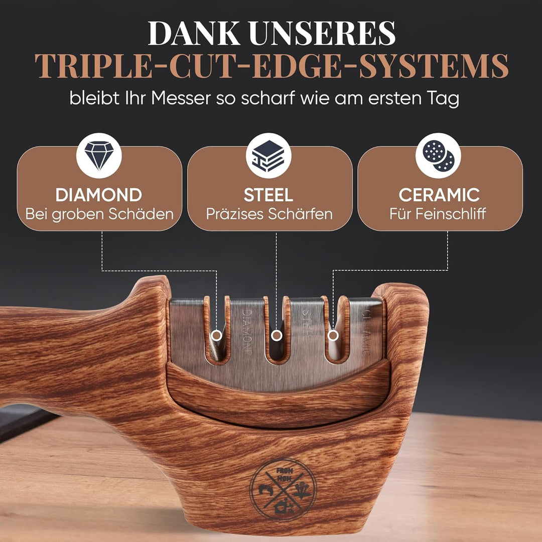 From Mom by FM Messerschärfer [ergonomisch] – Profi-Messerschleifer für scharfe Messer | Knife Sharp